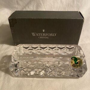 Waterford Crystal Westover Clear Business Card Holder NWT